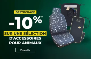 Déstockage : -10% sur une sélection d'accessoires animaux