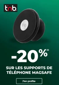 -20% sur les supports de téléphone Magsafe T'nb