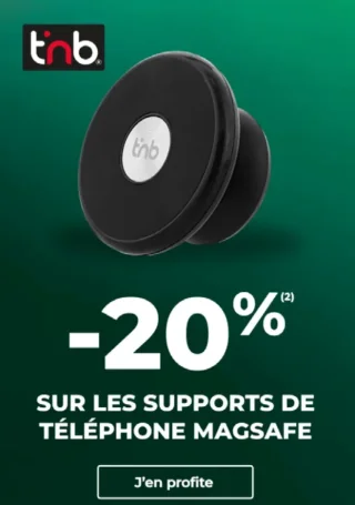 -20% sur les supports de téléphone Magsafe T'nb