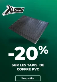 -20% sur les tapis de coffre PVC XL Cover