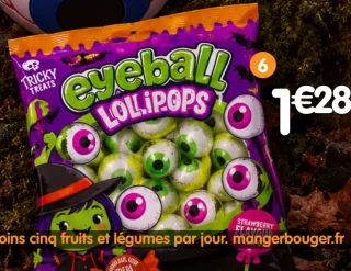 Tricky Treats Sucettes oeil - 180 g