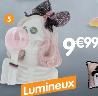 Squelette avec bubble LED