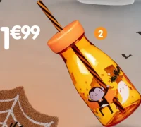 Gourde enfant avec paille