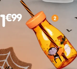 Gourde enfant avec paille