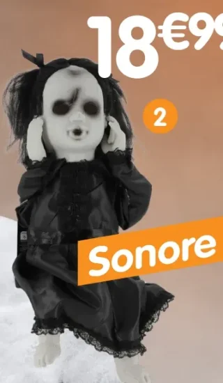 Fille fantôme tête coupée qui chante