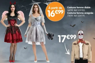 Costume femme diable ou araignée