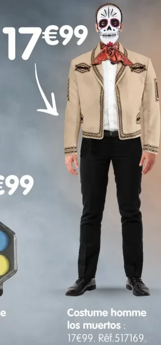 Costume homme los muertos