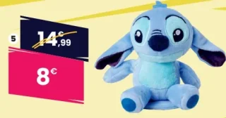 PELUCHE STITCH AIMANTÉE ÉPAULE 12 CM