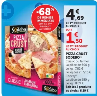 Pizza Crust Sodebo (Classic ou Farmer)
