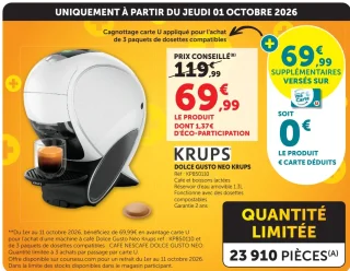 Machine à café Dolce Gusto Neo Krups KP850110