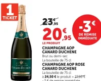 Champagne AOP Canard-Duchêne Brut ou demi-sec