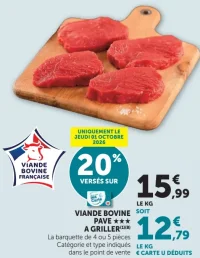 Viande Bovine - Pavé *** à griller