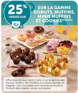 Gamme Donuts, Muffins, Minis Muffins et Cookies