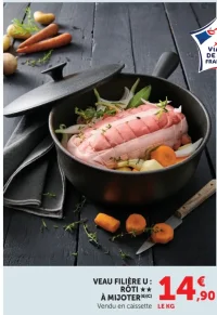 Veau Filière U : Rôti ** à mijoter