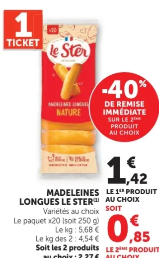 Madeleines longues Le Ster Nature