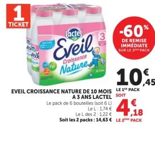 Eveil Croissance Nature - de 10 mois à 3 ans Lactel