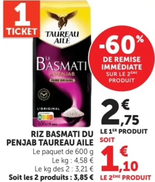 Riz Basmati du Penjab Taureau Ailé