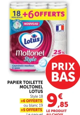 Papier toilette Moltonel Lotus