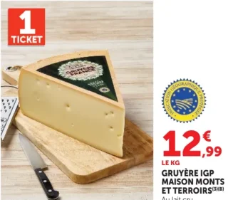 Gruyère IGP Maison Monts et Terroirs