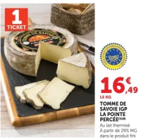Tomme de Savoie IGP La Pointe Percée