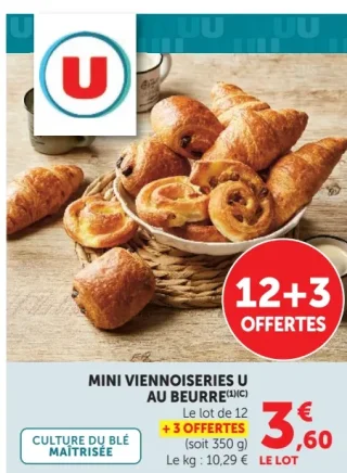 MINI VIENNOISERIES U AU BEURRE