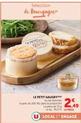 Le Petit Gaugry Fromage de Bourgogne