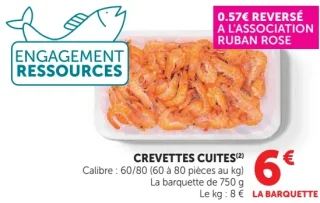 Crevettes cuites