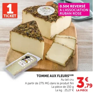 Tomme aux fleurs