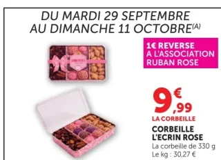 Corbeille L'Ecrin Rose