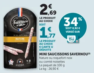 MINI SAUCISSONS SAVERNOU