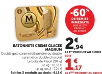Batonnets Creme Glacee Magnum
