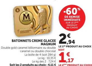 Batonnets Creme Glacee Magnum