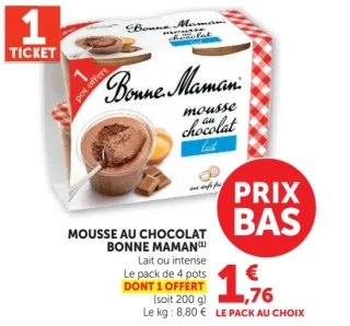Mousse au chocolat Bonne Maman