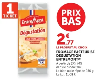 FROMAGE PASTEURISE DEGUSTATION ENTREMONT