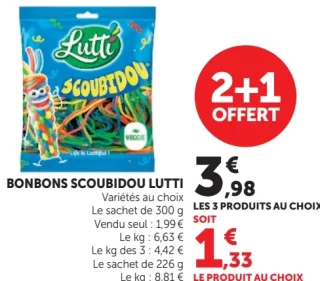 Bonbons Scoubidou Lutti