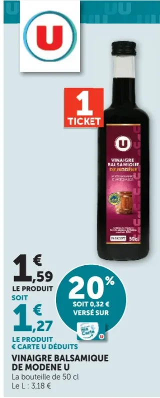 Vinaigre Balsamique de Modène U