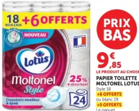 Papier Toilette Moltonel Lotus Style