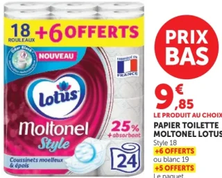 Papier Toilette Moltonel Lotus Style