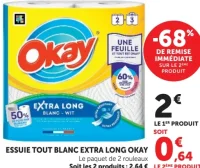 Essuie tout blanc Extra Long Okay