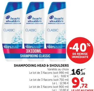 Shampooing Head & Shoulders Classic