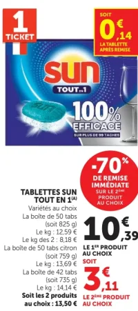Tablettes Sun Tout en 1