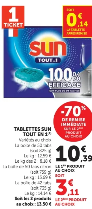 Tablettes Sun Tout en 1