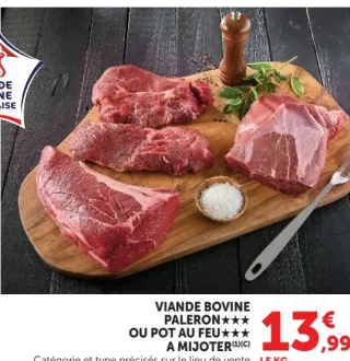 Viande Bovine Paleron ou Pot au Feu à mijoter