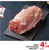 Porc Rôti d'épaule sans os
