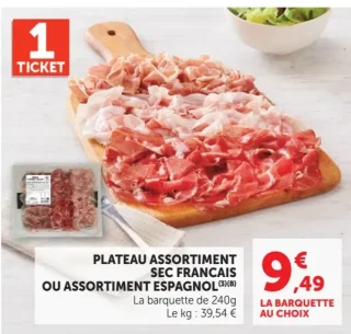 Plateau assortiment sec français ou assortiment espagnol