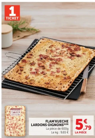 Flam'Kueche lardons oignons
