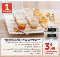 Verrines apéritives Guyader