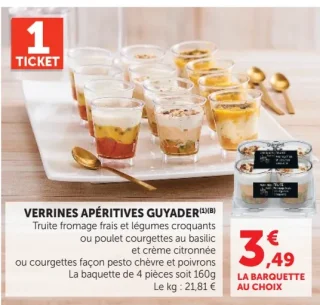 Verrines apéritives Guyader