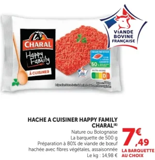 Hache a cuisiner Happy Family Charal