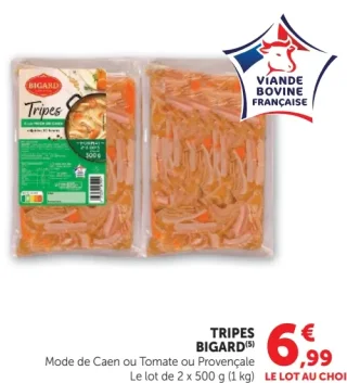 Tripes Bigard (Mode de Caen ou Tomate ou Provençale)
